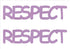 Custom-Buzz Word - RESPECT Pink