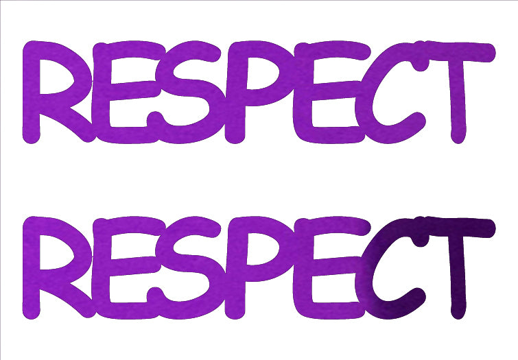 Custom-Buzz Word - RESPECT Purple