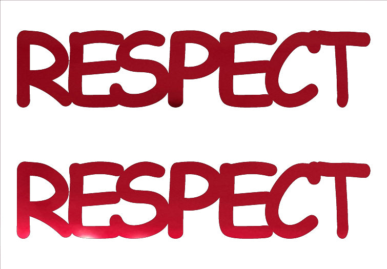 Custom-Buzz Word - RESPECT Red