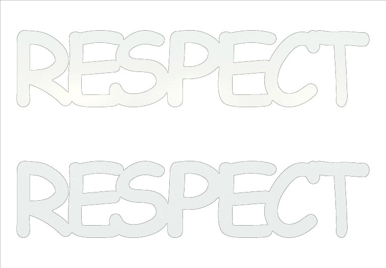 Custom-Buzz Word - RESPECT White