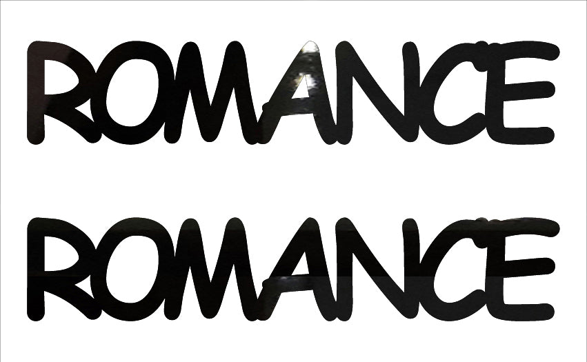 Custom-Buzz Word - ROMANCE Black