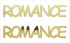 Custom-Buzz Word - ROMANCE Gold