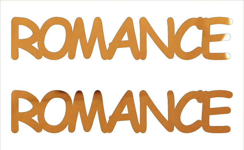 Custom-Buzz Word - ROMANCE Orange