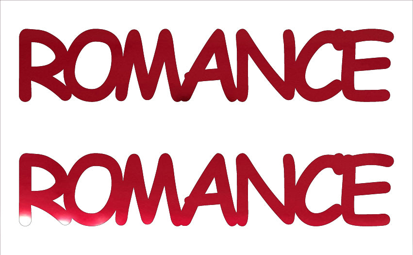 Custom-Buzz Word - ROMANCE Red