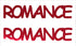 Custom-Buzz Word - ROMANCE Red