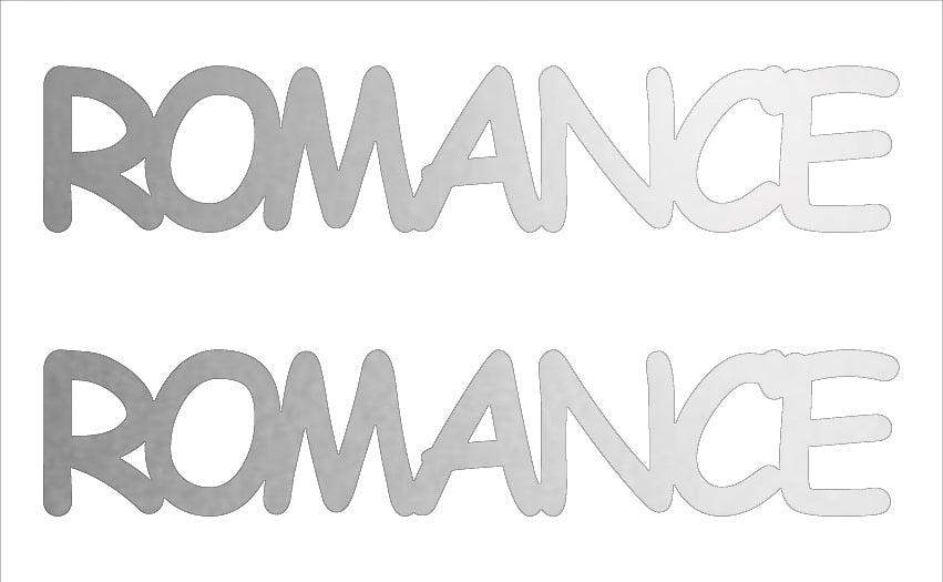 Custom-Buzz Word - ROMANCE Silver