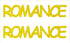 Custom-Buzz Word - ROMANCE Yellow Paper