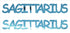 Custom-Buzz Word - SAGITTARIUS Blue Sky