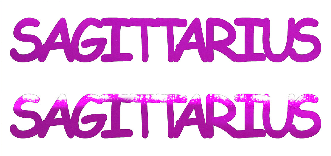 Custom-Buzz Word - SAGITTARIUS Fuchsia