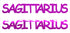 Custom-Buzz Word - SAGITTARIUS Fuchsia