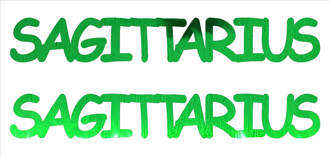 Custom-Buzz Word - SAGITTARIUS Green