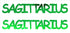 Custom-Buzz Word - SAGITTARIUS Green