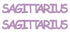 Custom-Buzz Word - SAGITTARIUS Pink