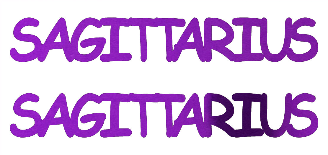 Custom-Buzz Word - SAGITTARIUS Purple