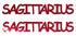 Custom-Buzz Word - SAGITTARIUS Red