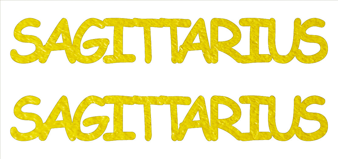 Custom-Buzz Word - SAGITTARIUS Yellow Paper