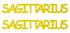 Custom-Buzz Word - SAGITTARIUS Yellow Paper