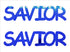 Custom-Buzz Word - SAVIOR Blue Royal