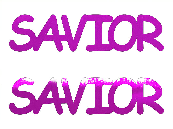 Custom-Buzz Word - SAVIOR Fuchsia