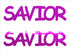 Custom-Buzz Word - SAVIOR Fuchsia