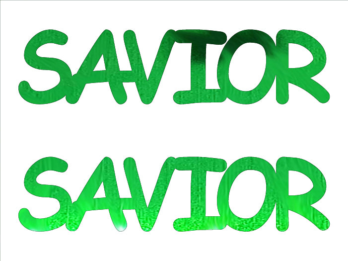 Custom-Buzz Word - SAVIOR Green