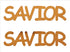 Custom-Buzz Word - SAVIOR Orange