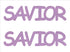 Custom-Buzz Word - SAVIOR Pink