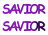 Custom-Buzz Word - SAVIOR Purple