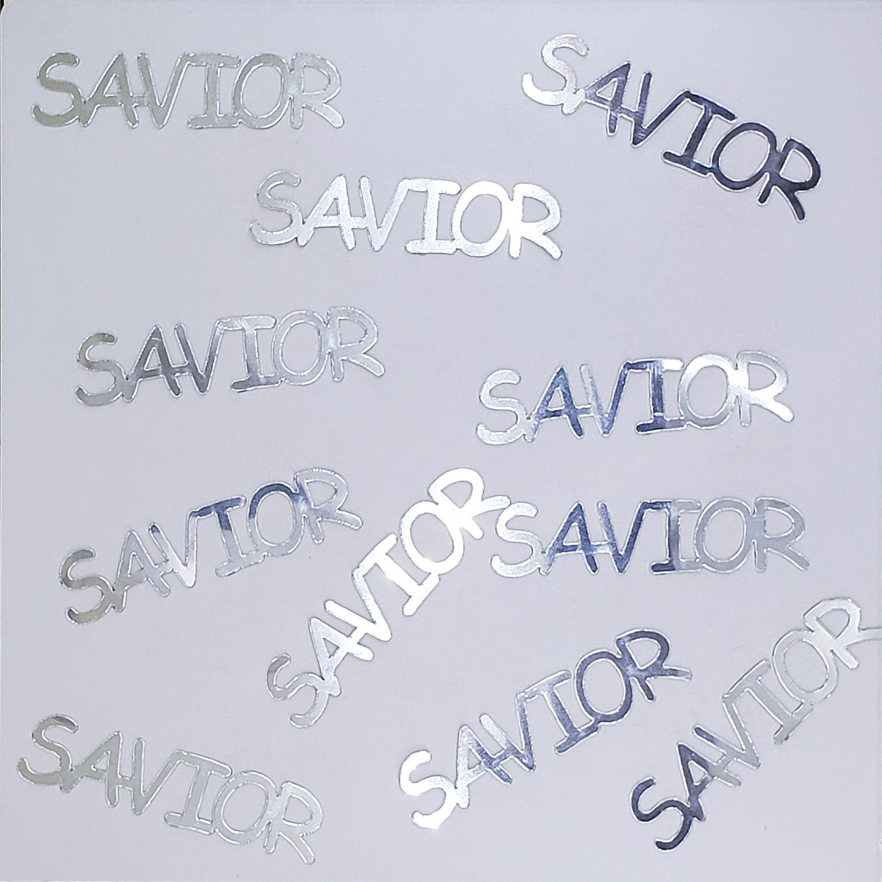 Custom-Buzz Word - SAVIOR Silver