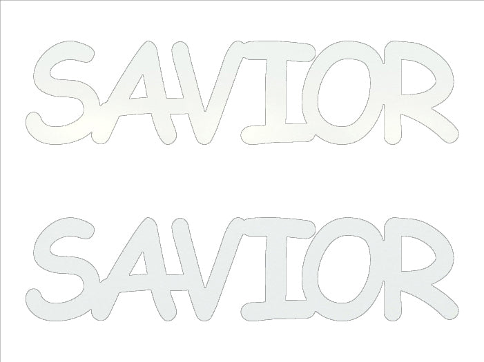 Custom-Buzz Word - SAVIOR White