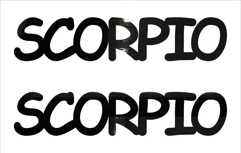 Custom-Buzz Word - SCORPIO Black