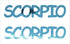 Custom-Buzz Word - SCORPIO Blue Sky