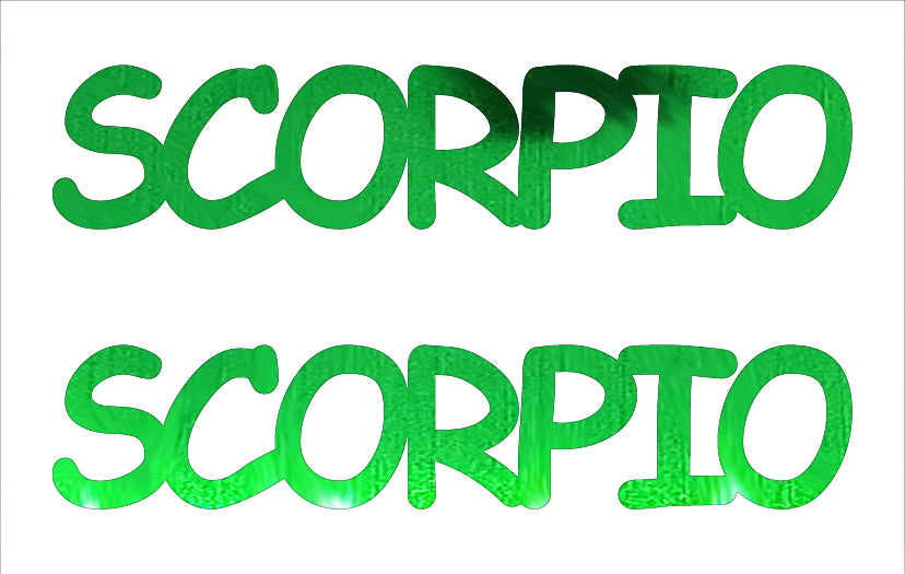 Custom-Buzz Word - SCORPIO Green