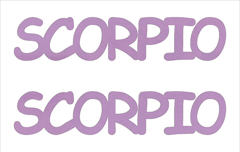 Custom-Buzz Word - SCORPIO Pink