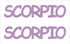 Custom-Buzz Word - SCORPIO Pink