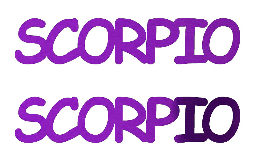 Custom-Buzz Word - SCORPIO Purple