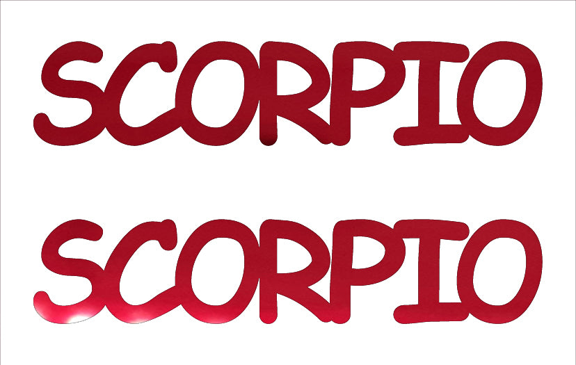 Custom-Buzz Word - SCORPIO Red