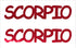 Custom-Buzz Word - SCORPIO Red