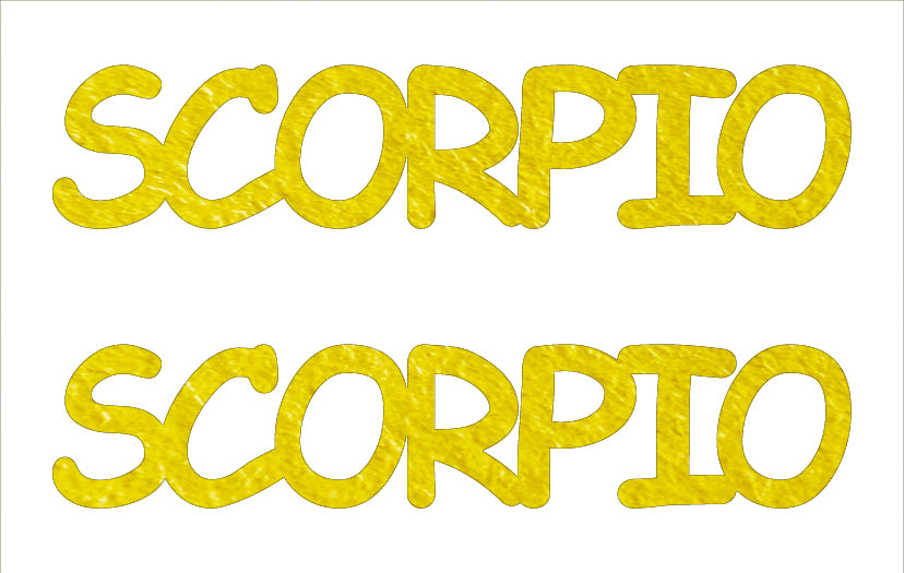 Custom-Buzz Word - SCORPIO Yellow Paper