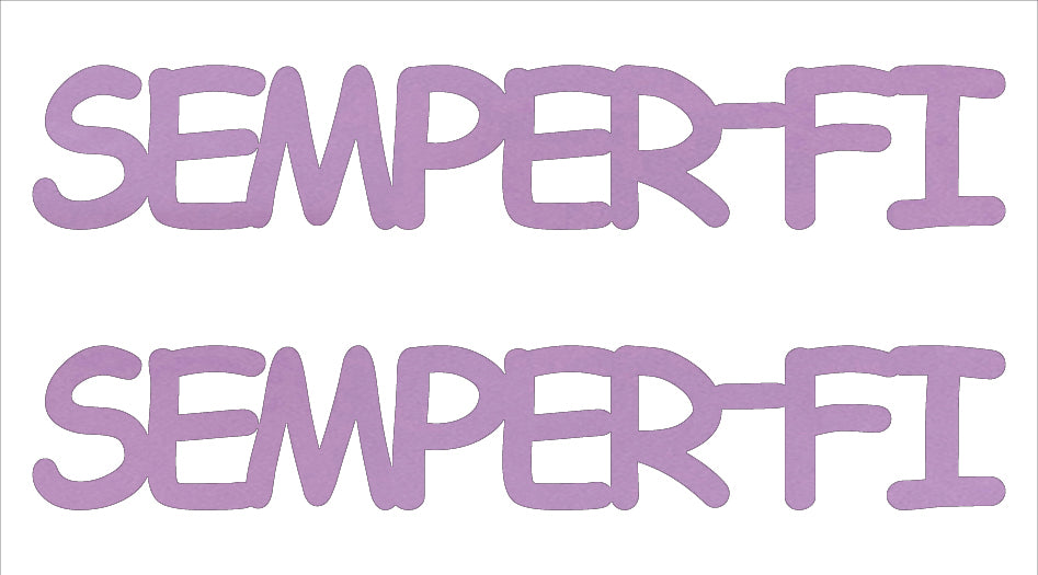 Custom-Buzz Word - SEMPER FI Pink