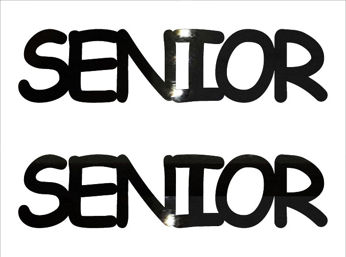 Custom-Buzz Word - SENIOR Black