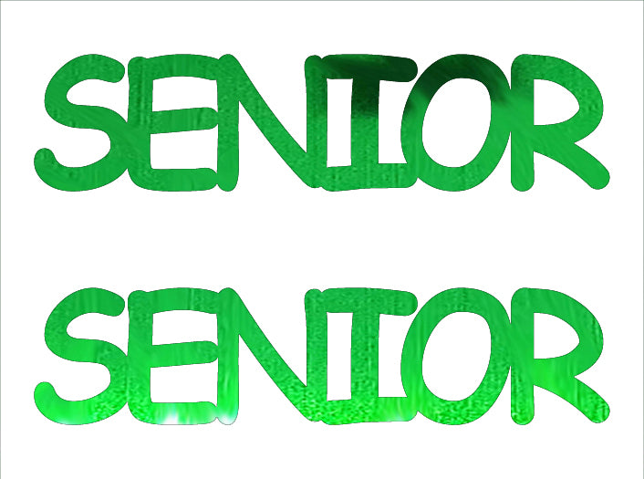 Custom-Buzz Word - SENIOR Green