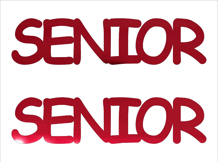 Custom-Buzz Word - SENIOR Red