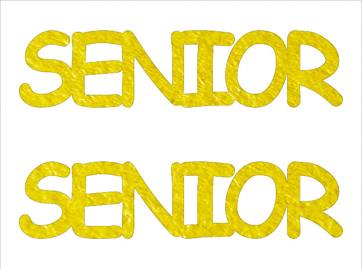 Custom-Buzz Word - SENIOR Yellow Paper