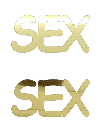 Custom-Buzz Word - SEX Gold