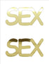 Custom-Buzz Word - SEX Gold