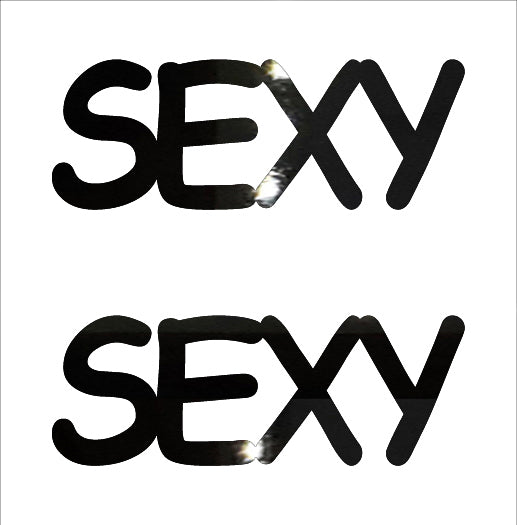 Custom-Buzz Word - SEXY Black