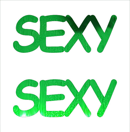 Custom-Buzz Word - SEXY Green