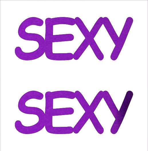 Custom-Buzz Word - SEXY Purple