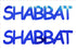 Custom-Buzz Word - SHABBAT Blue Royal